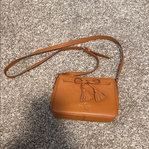 Kate Spade Tan Crossbody Bag with Tassels